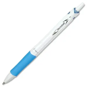 Pilot Corp. Of America  Acroball Pen- 0.7 mm- Black Ink- White with Blue Accent Barrel