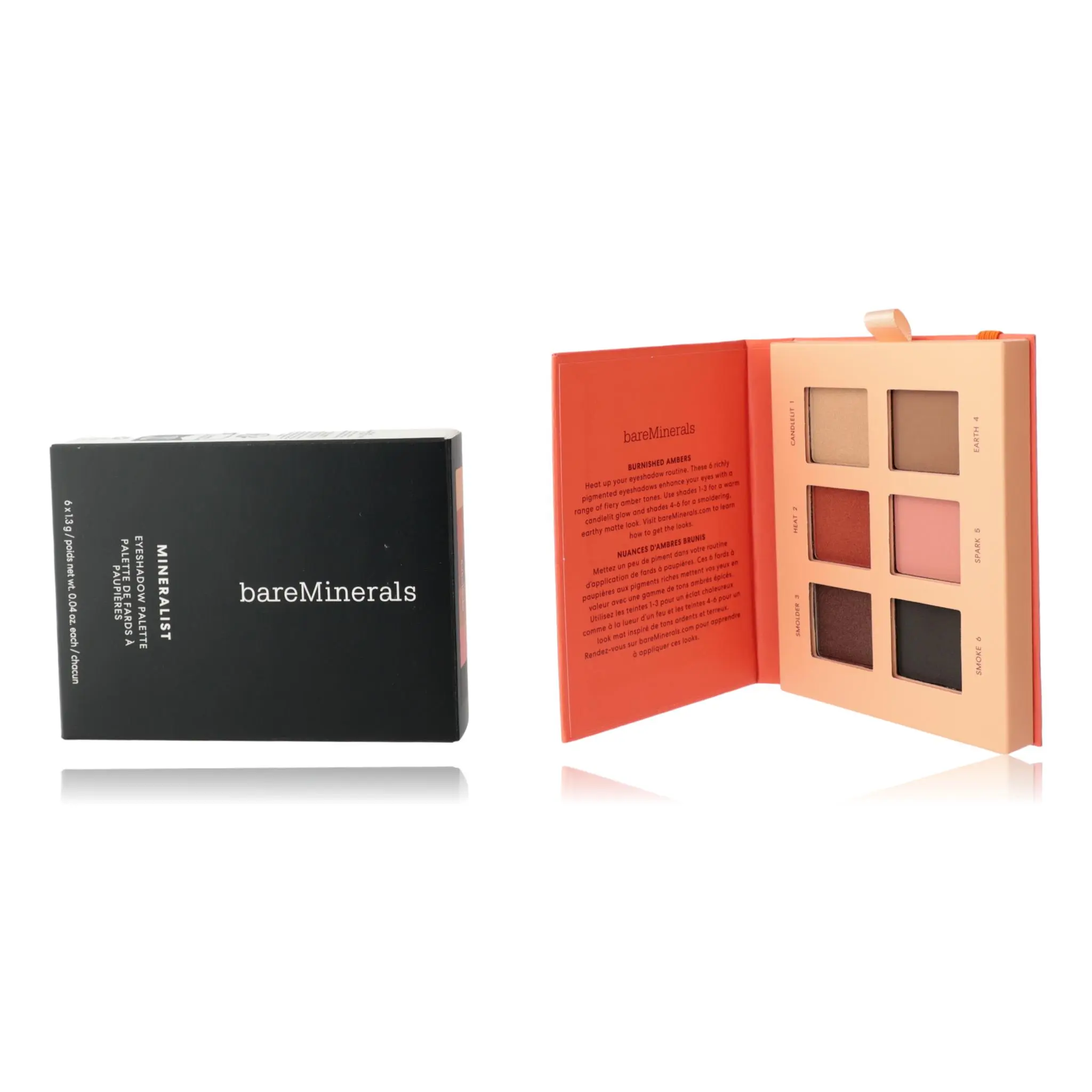 Bare Minerals Mineralist Talc-Free Eyeshadow Palette - Long-Lasting Makeup with Cold-Pressed Botanicals, 6 Crease-Proof Burnished Tones, Smooth, Recyclable Cosmetic