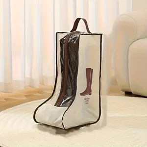 Multifunctional Boot Storage Bag with Handles | Transparent Shoe Protection Bag, Lightweight Design, Hanging Storage, Reusable, Durable, Easy to Store, Ideal for Valentine'S and Christmas