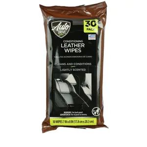 Auto Drive Car Conditioning Leather Wipes (30 Count )