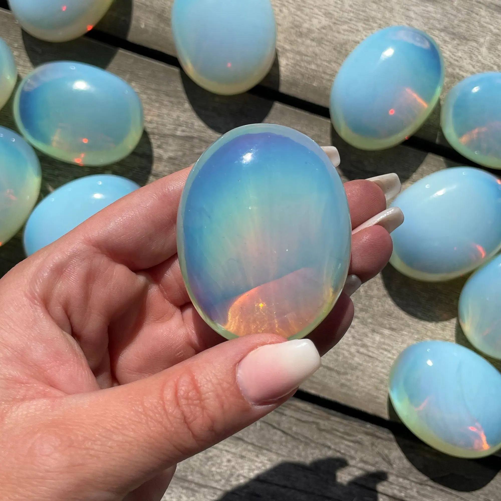 Opalite Palm Stone Opalite Palm Stone