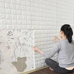 10/20/30 pieces of 3D wall tiles stickers, brick pattern foam self-adhesive waterproof wall stickers, Peel and stick wallpaper designs, easy to stick and tear, easy to clean and cut, suitable for kitchen, living room, bathroom corridor, modern decor