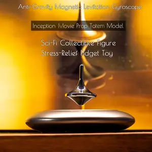 Anti-Gravity Magnetic Levitation Gyroscope 360 Degree Automatic Rotation for Rooms Offices Exhibition Halls Cafes Compact Stylish Gift for Relatives Friends Classmates Business Relationships