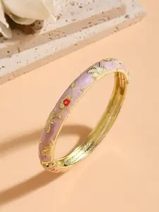Vintage Women's Bracelet with Small Flowers, Ethnic-Style Cloisonné Jewelry, Elegant Gift for Holidays, Perfect Women's Accessory