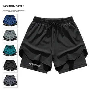 KFRTRAINING Single-layer Athletic Shorts with Double-layer Design Loose Outer Layer & Snug Lining for Breathable Quick-dry Performance Running Working Out Casual Wear