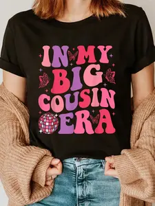100% Cotton Groovy In My Big Cousin Era T-Shirt Short