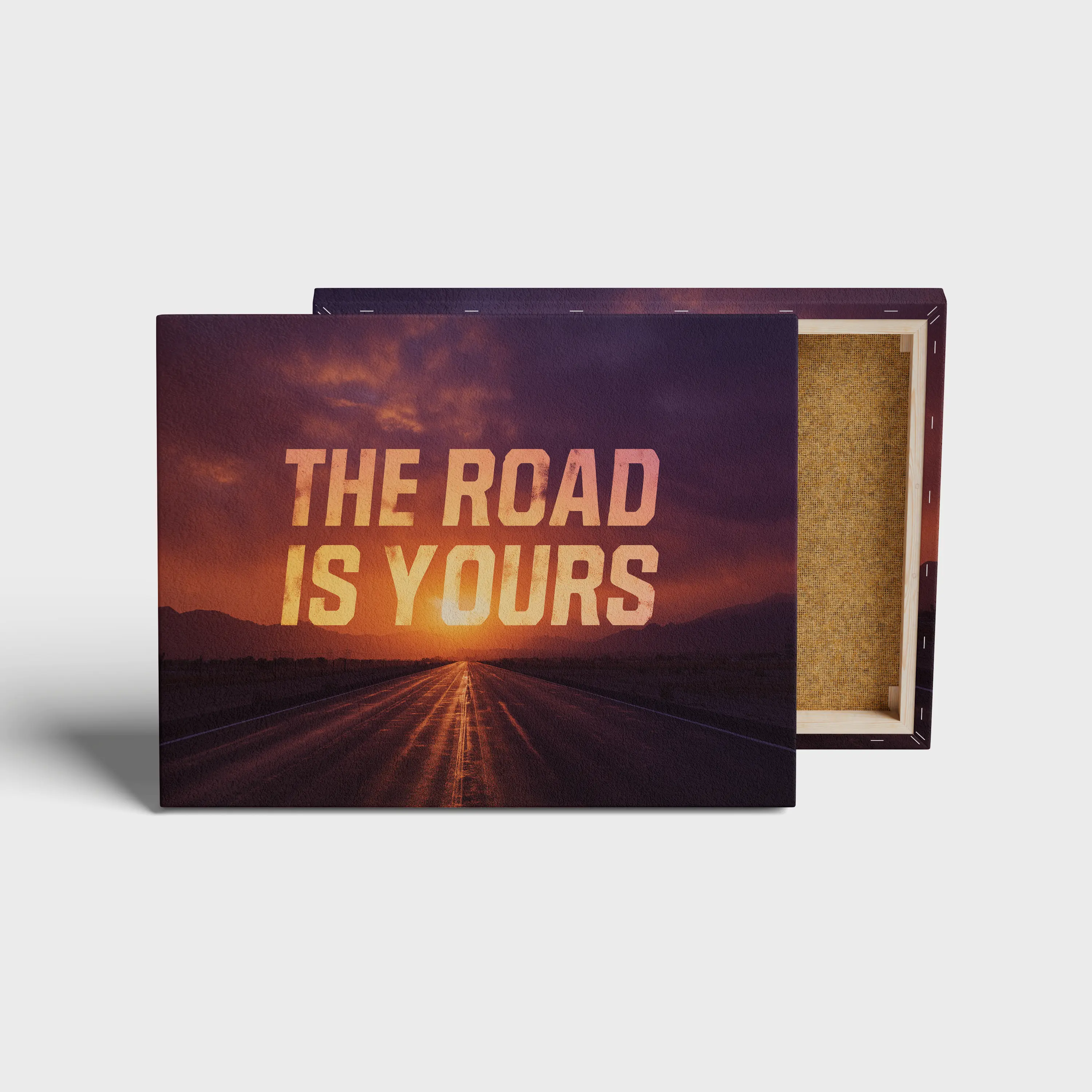 The Road Is Yours Motivational Wall Art