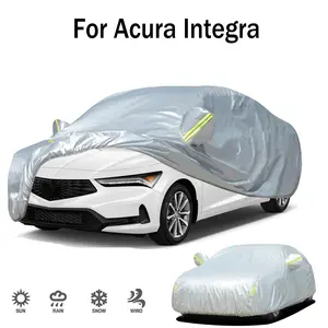 190T Car Cover, Car Cover with Reflective Strip, Sun Protection & Heat Insulation Car Cover, Dustproof & Anti-scratch Car Cover for Acura Integra