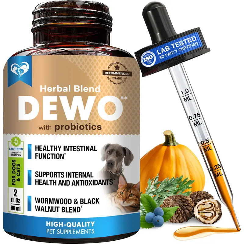 Beloved Pets Natural Cleanse Probiotic Support - Cat & Dog Digestive Remedy Supplement with Enzyme + Probio, Daily Canine Wellness, Gentle Effective Care, Immune Boost, Suitable for All Breeds and Sizes