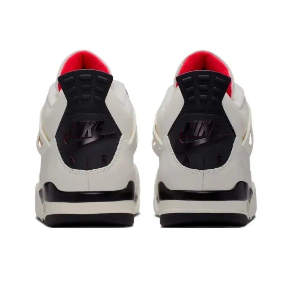 Brand New Street Hip Hop Off White Black Red Retro Mid Top Basketball Shoes Zoned Textured Rubber Outsole Unisex For Men Women Strong Grip Anti Slip Ground Contact
