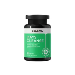 EKANG Plant-Based Detox Pills: Instant Bloating Relief & Energy Boost - Gut Health Essential Capsules Healthcare supplements Natural Dietary Fitness Edible Vitamin 15 days clean