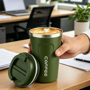 Stainless Steel Vacuum Insulated Tumbler, Leakproof Portable Coffee Mug, Lid, Luxury Car Water Cup, Excellent Heat & Cold Preservation, Perfect for coffee, tea, Suitable for home, office, travel, camping and daily use, Gift choice for Father's Day