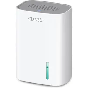 Compact Corded-Type Small Dehumidifier (30 oz), Quiet Operation Small Unit with Moisture Removal for Home Bedroom, Portable Air Dehumidifier for Spaces Up to 285 sq ft