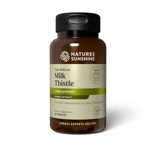 Nature's Sunshine Milk Thistle, 60 Time-Release Tablets | Supports The Digestive System, Protects The Liver, and Acts as a Powerful Antioxidant
