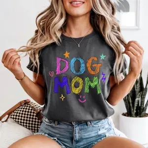 Dog Mom comfort color tee