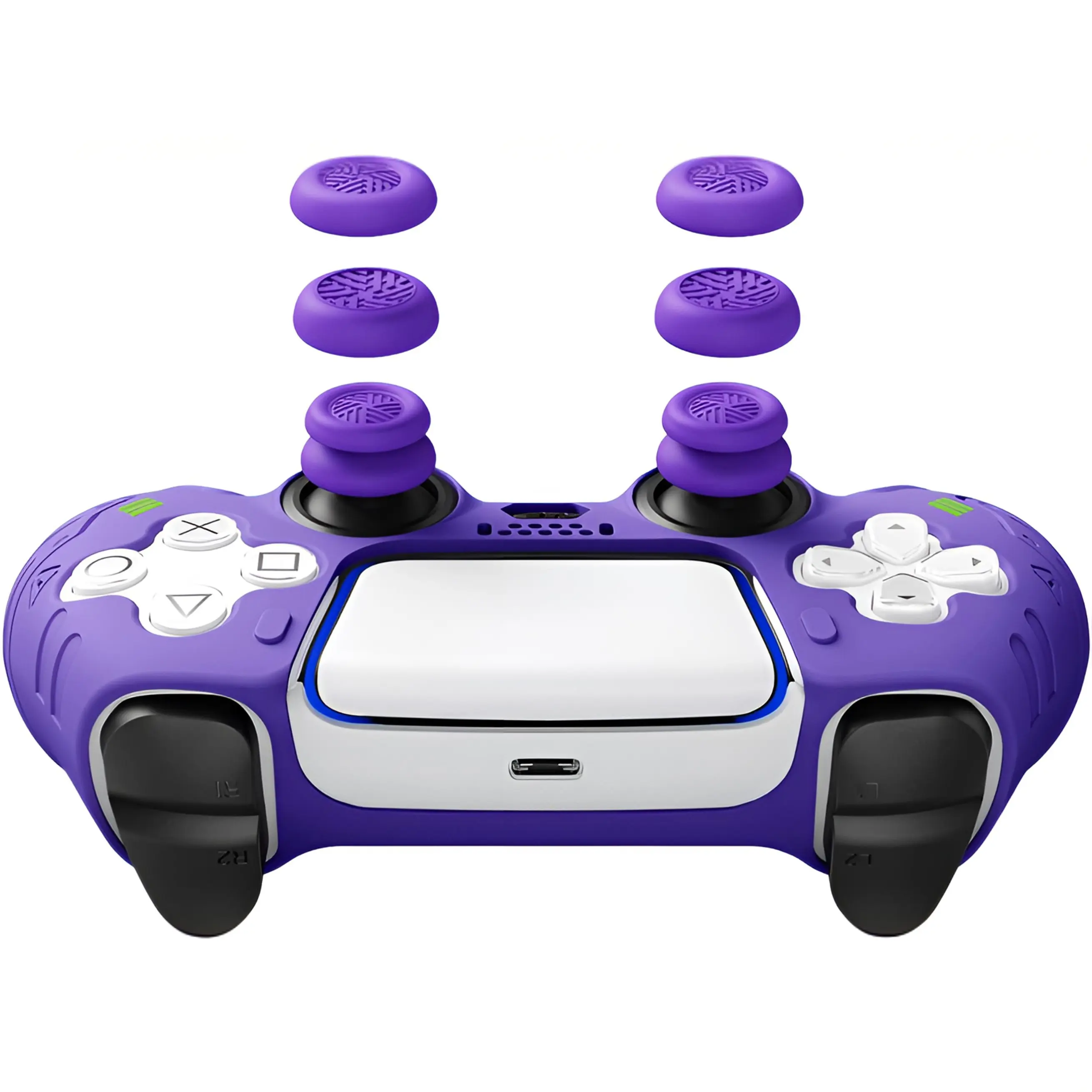 Jemdo Durable Silicone Thumb Grip Controllers - 3 Pairs Height-Raised Analog Stick Caps, Anti-Scratch Joystick Covers for PS4/PS5/Switch Console Accessories