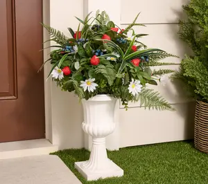 Home Reflections 28" Fern Wildflower and Berry Filler in Urn