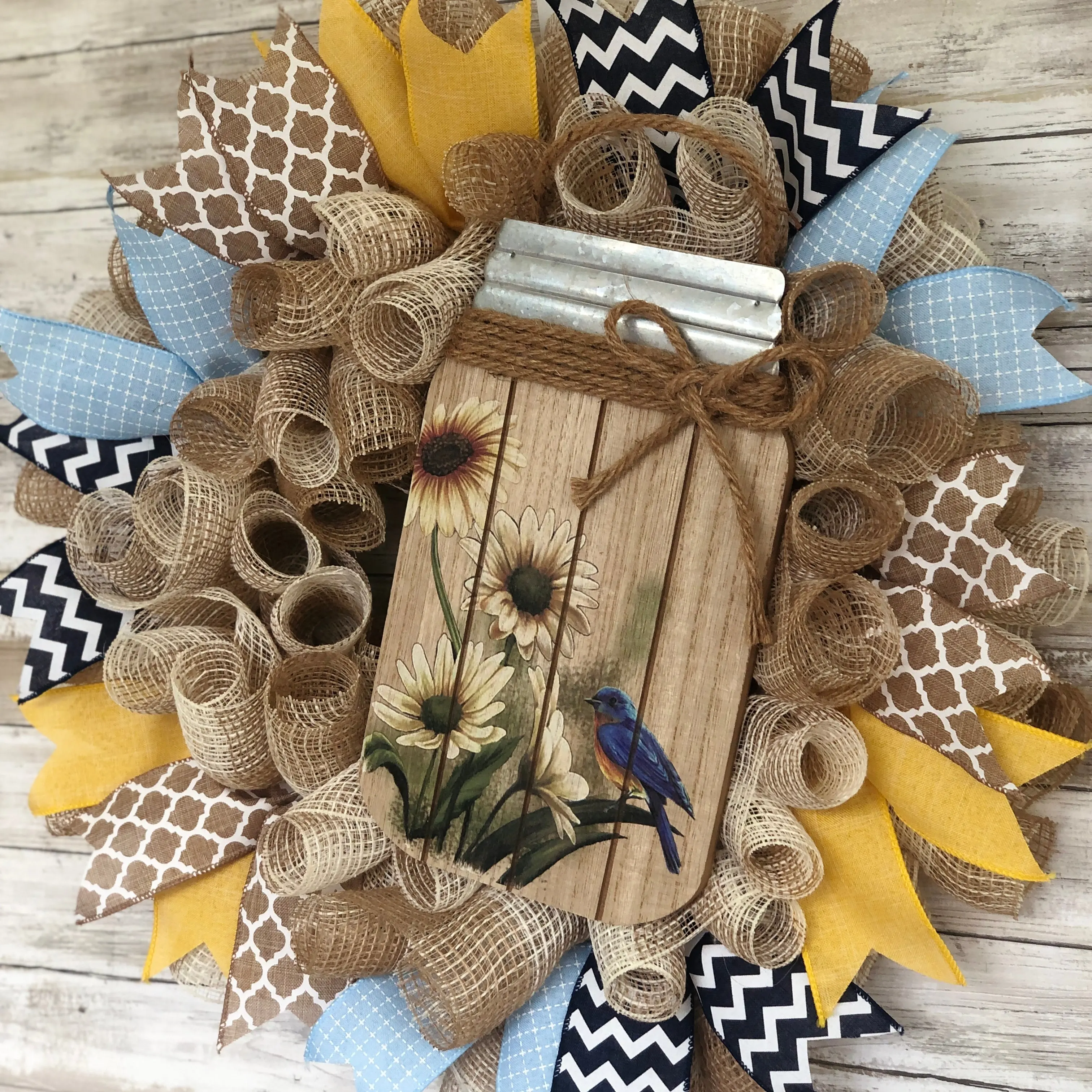 Handmade Door Wreath - Summer Sunflower Wreath