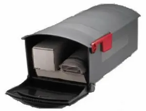 212 MAIN MB515B01 Medium Portable Polypropylene Rural Mailbox, Black, Outdoor Tools & Hardware Door Hardware Accessory