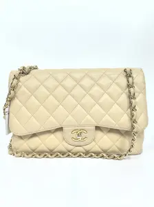 Pre-owned france Shoulder Bags Chanel Beige CF large size （SZ 18832 ）