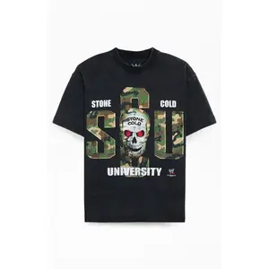 PacSun Men's WWE School Of Hard Knocks Stone Cold T-Shirt - Multicolor
