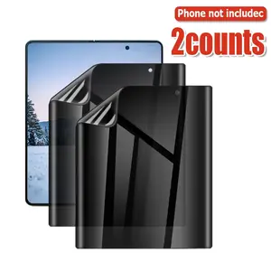 GIROUETTE GIROUETTE Anti-peep Flexible Hydrogel Film, 2 Counts Phone Screen Protector, Phone Accessories Compatible with Samsung Galaxy Z Fold 3/Z Fold 4/Z Fold 5/Z Fold 6, Cases