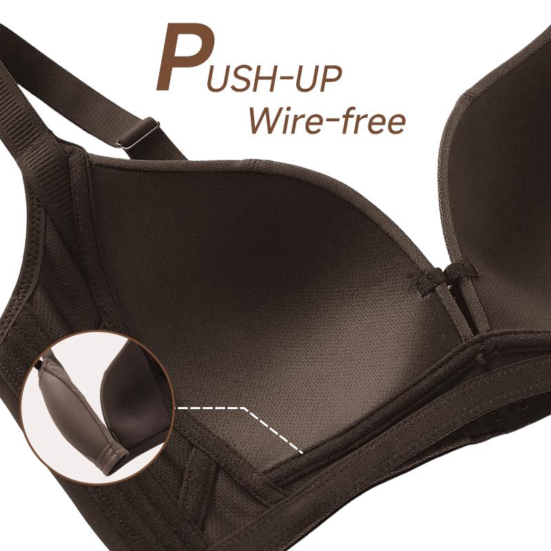 WMBras Women's Inbarely Triangle Bralette Plunge Unlined Seamless Bra No Underwire Sexy Comfortable Everyday