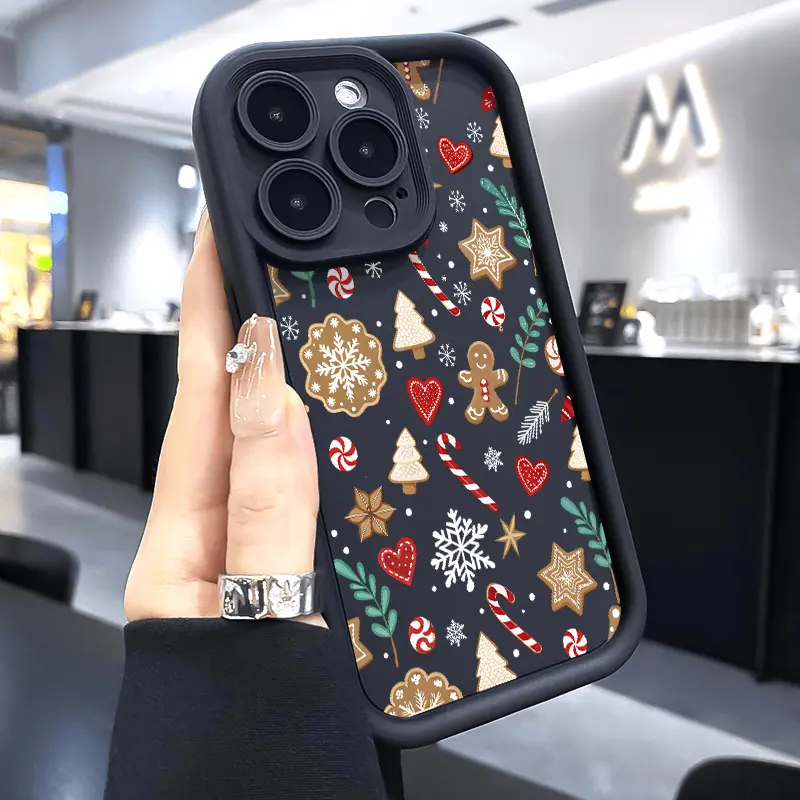 Festive Christmas Smartphone Casing & Screen Protector Accessories - Anti-Scratch, Shockproof Soft Silicone Cover for iPhone 17 Air,16 Pro Max,15 Plus,14,13,12,11,X,XS Devices