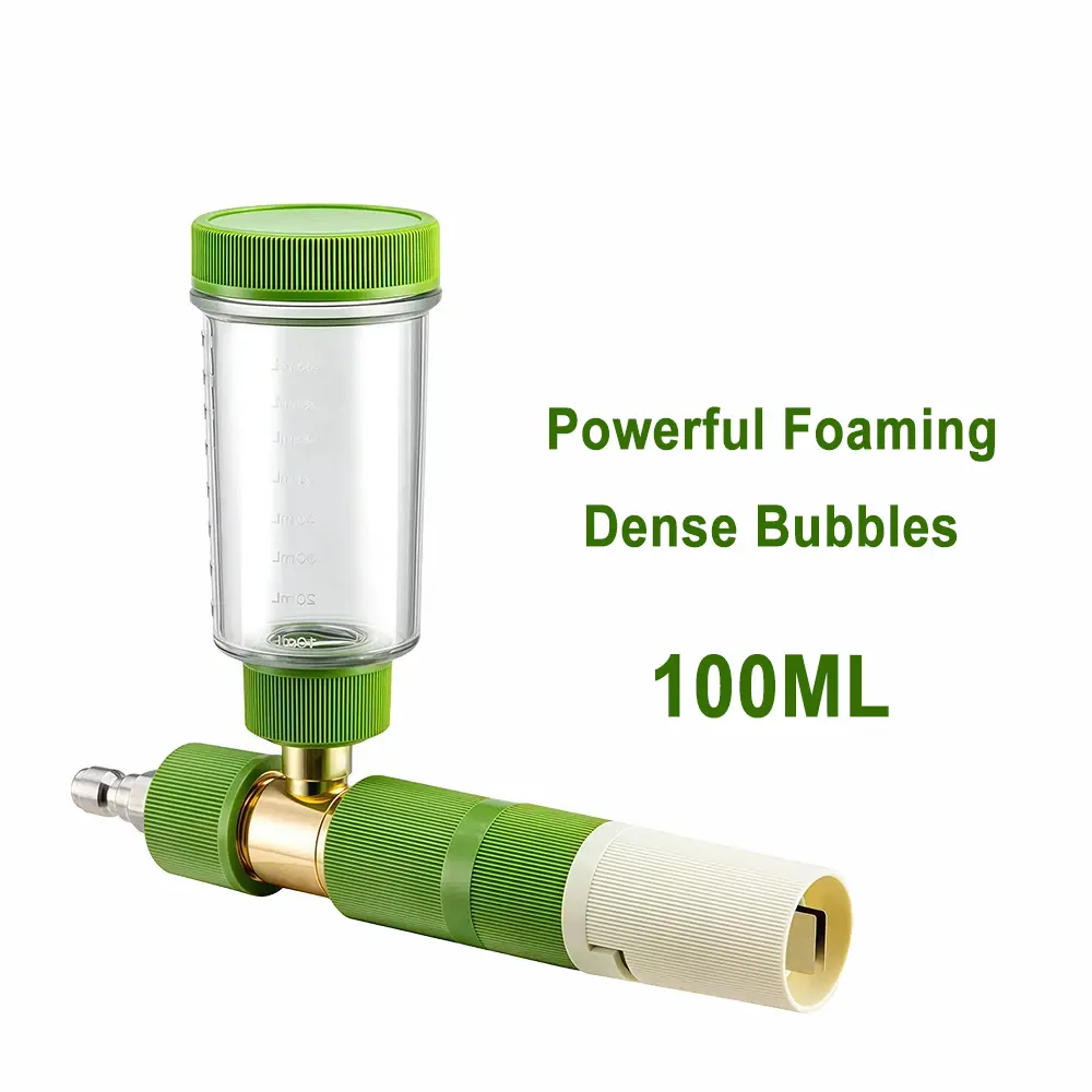 100ML Handheld Snow Foam Gun, 1/4 Inch Quick Connect, and Options, High Pressure Soap Bottle, Car Wash and Detailing Tool, Snow Foam Sprayer
