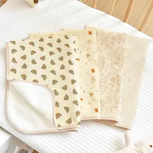Soft Breathable Waterproof Diaper Pad, Washable Cloth Nappy Liner, Cute Animal Print Newborn Baby Bed Sheet, Perfect Gift for Baby Shower, Bedding Sheets, Bed Linens, Fitted Crib Sheets, Fitted Bassinet Sheets
