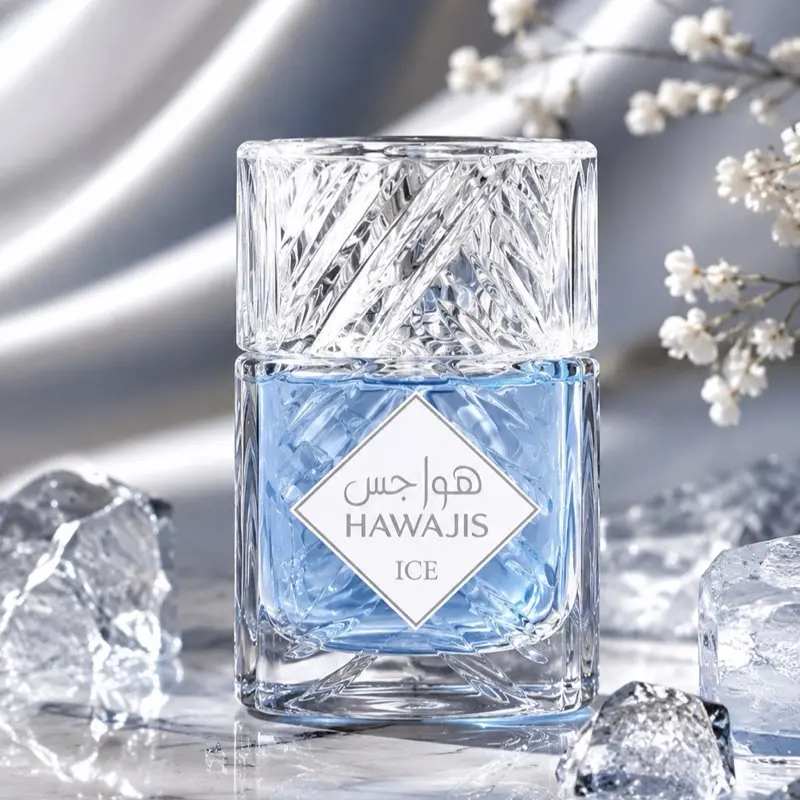 Hawajis Ice Manar Oriental-Floral Eau de Parfum - 1.0oz Floral-Sweet Jasmine Roses Scent, Long-Lasting Unisex Fragrance Bottle, Made in UAE