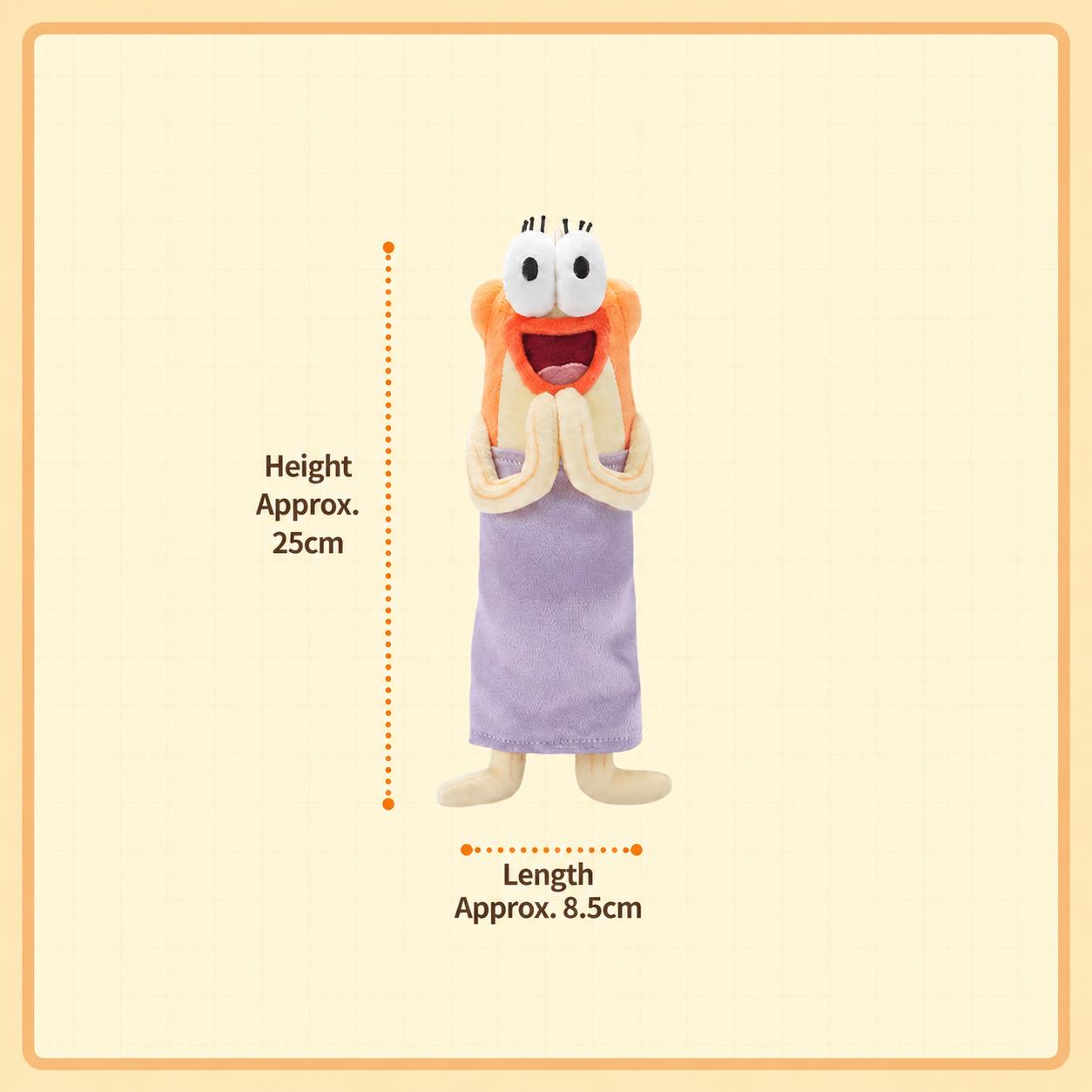 MINISO SpongeBob Happy Fish Plush Toy, Cute Soft Fish Stuffed Animal, Huggable Cartoon Plush, Bed & Sofa Decor Gift