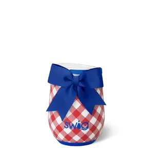 Swig Patriotic Picnic Stemless Wine Cup 12oz