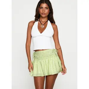 Arroyo Mini Skirt Green / White Gingham