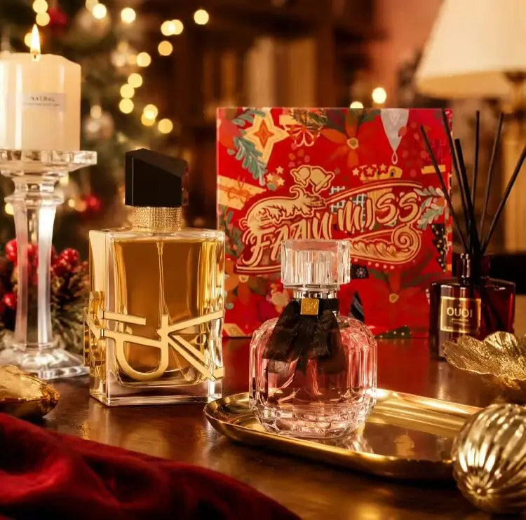 JEAN MISS Women's 2-Piece Perfume Gift Set - 50ml + 30ml Eau De Toilette Sprays,Herbtal-Cirus Fragrances with Rose & Vanilla, Long-Lasting Romantic Feminine fruit Scent for Date Night & Anniversaryrose vibrant for women,  purse stuffer box set