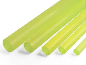 Nylon rod 2000mm Length PU Nylon Rods Sticks Translucent Yellow Elastic Polyurethane Round Rod Diameter 1mm-10mm Shock Absorbing Seals Stick for DIY Processing (Size : Dia1mm)