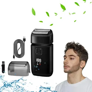 Upgrade Model S701 Electric Razor with LED Display, Ideal Gift Choice, Lithium Ion Battery, 1500mah Capacity, Made in China, USB Rechargeable Shaver, Shaver Machine, Cordless Rechargeable Shaver