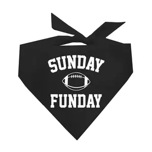 Sunday Funday Football Triangle Dog Bandana Tees & Tails