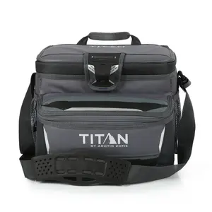 Titan by Arctic Zone 16 Can Zipperless Soft Sided Cooler - Castle Rock: TPE Material, PEVA Liner