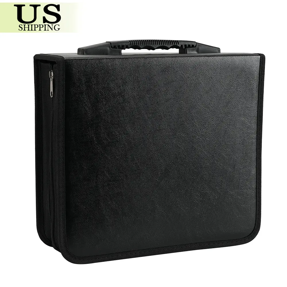 400 Disc CD DVD Organizer Holder Storage Case Bag Wallet Album Media Video Black