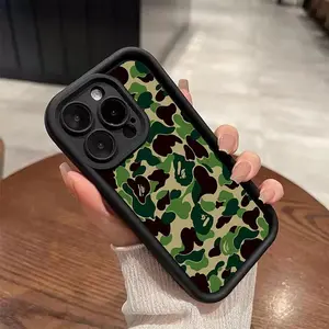 Camouflage Pattern Soft TPU Phone Case, Full Body Shockproof Phone Protective Cover, Fashion Phone Accessories Compatible with iPhone 11 12 13 14 15 16 Pro Max/Pro/Plus