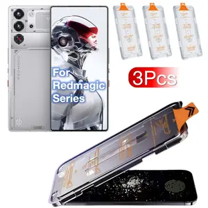 3Pcs RedMagic Red Magic 8 8S 9 9S 10 10S Pro Plus + Phone Screen Protectors, 9h Hardness Anti-Scratch Tempered Glass Film, Dustproof & Fingerprint Support