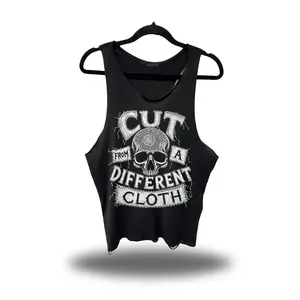 DIFFERENT CLOTH SCOOP NECK STRINGER TANK TOP