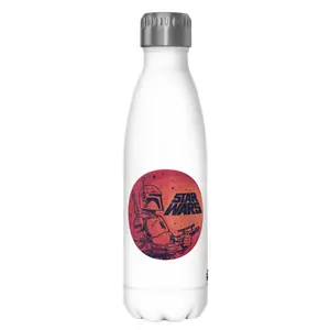 Star Wars Boba Fett Retro Circle Stainless Steel Water Bottle