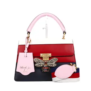 Pre-owned GUCCI Calfskin Shoulder Bags Queen Margaret Multicolor 83984155 L