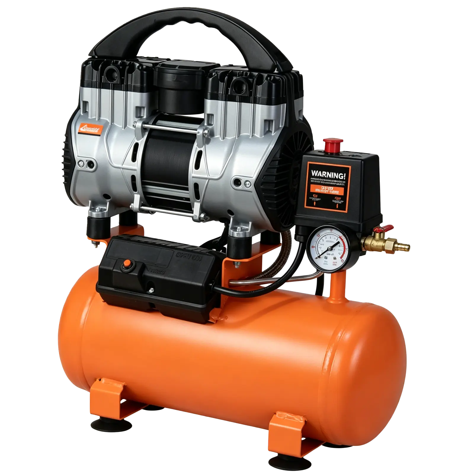 1.5HP 110V Quiet Low Noise Oil Free Air Compressor, Mini Portable Electric Air Compressor Low Noise for Home, Inflator, Small Pneumatic Tools