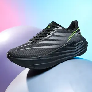 Summer Men's Sports Shoes Thick Sole Soft Sole Non-Slip Wear-Resistant Cushioning Breathable Odor-Resistant Running Shoes