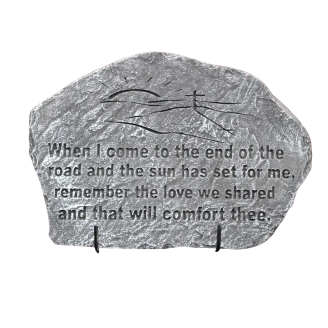 When I Come to the end Memorial Stone