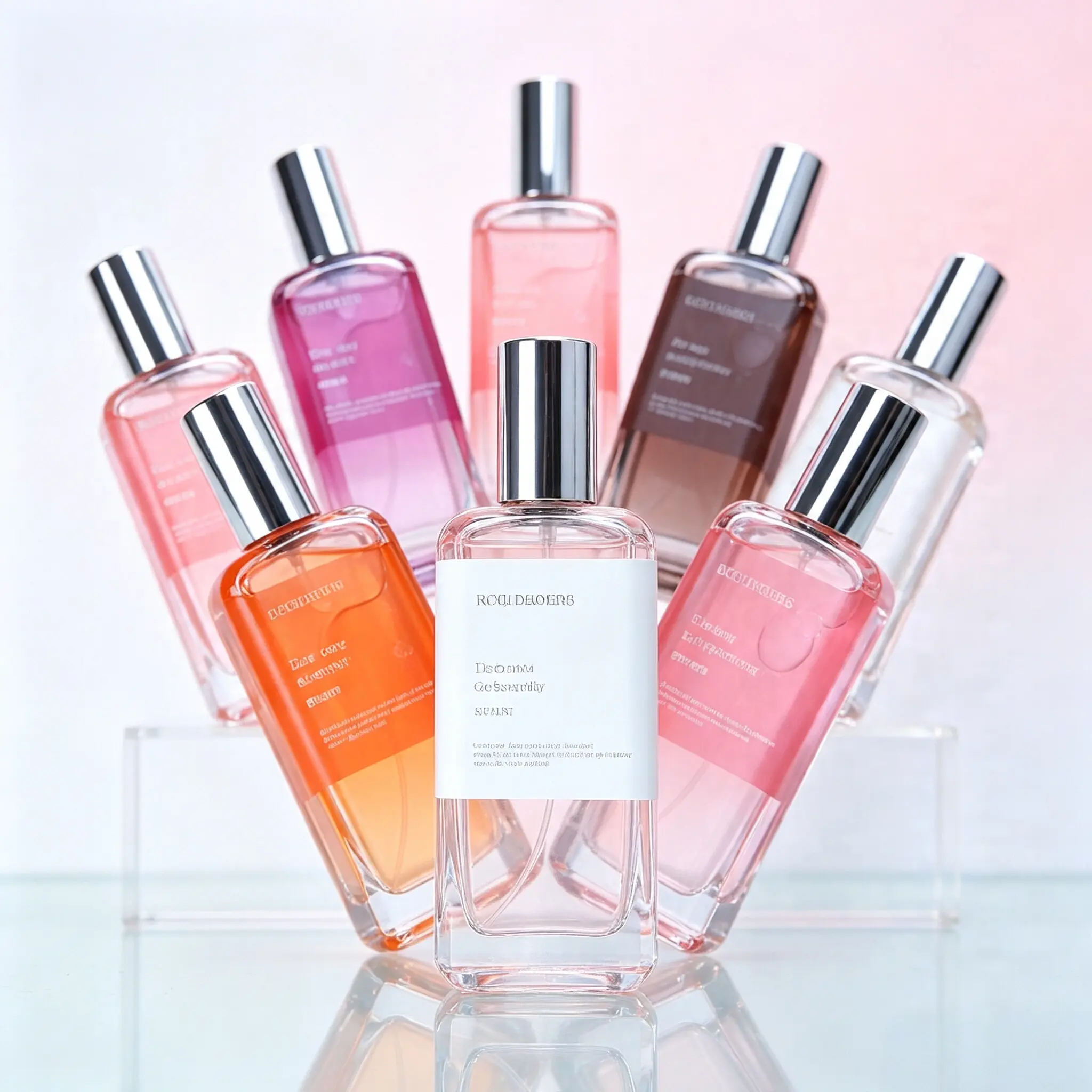 Women's EDT Perfume Spray - 50ml Daily Wear Fragrance in Transparent Square Bottle, Portable Size for Spraying on Skin, Spray On Skin
