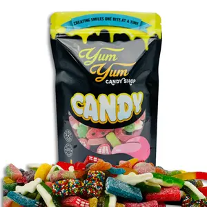 Halal Gummy Candy Mix – 1 lb Bag of Sweet & Sour Halal Gummies (Pork-Free, Hand-Selected Variety) Chewy Fruity Tangy Gummies